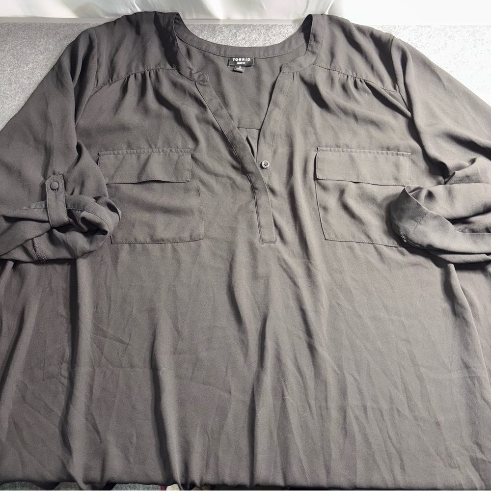Torrid Harper 3/4 Sleeve Pullover Blouse size 5